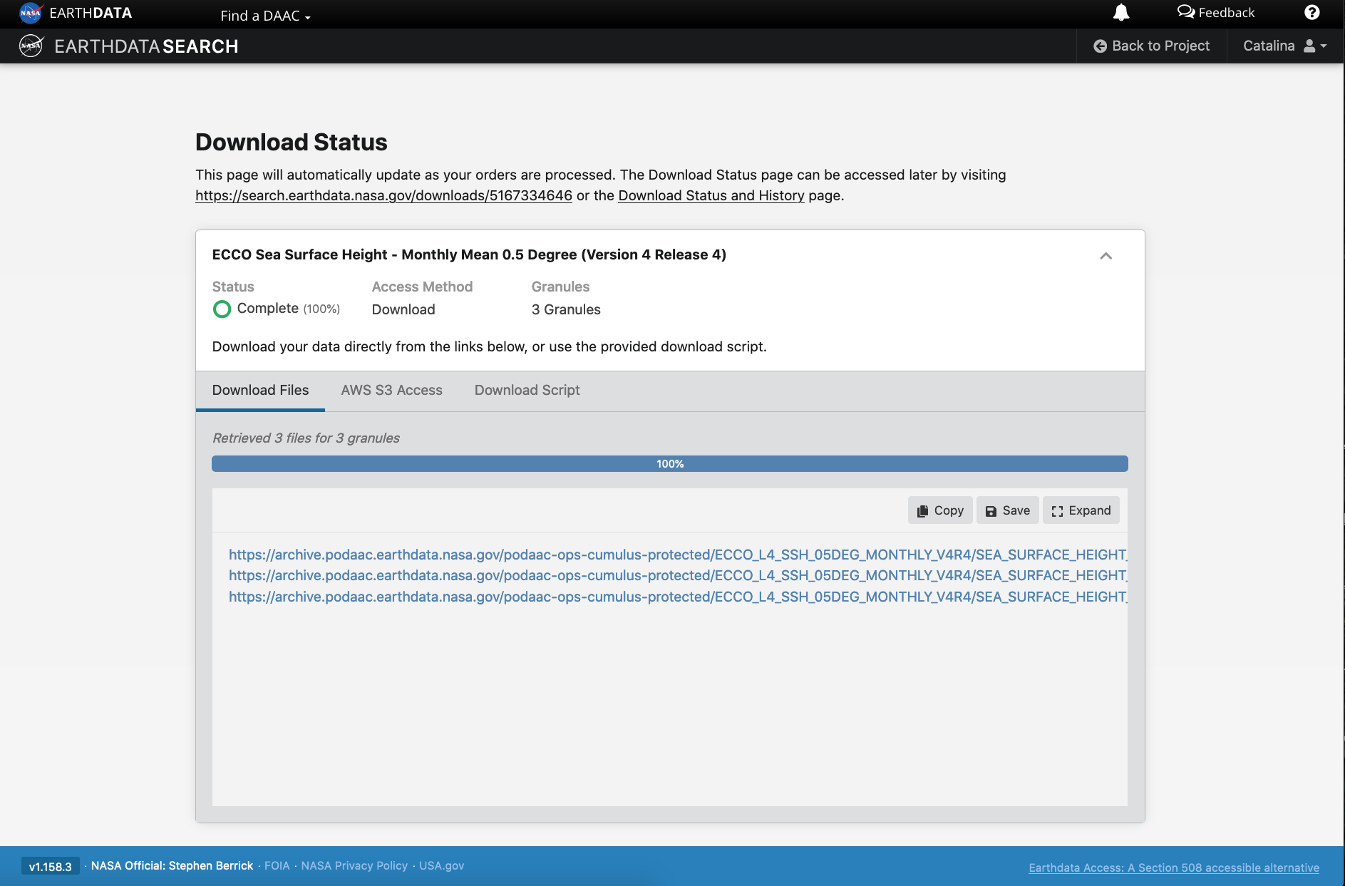 Figure caption: Download to local
